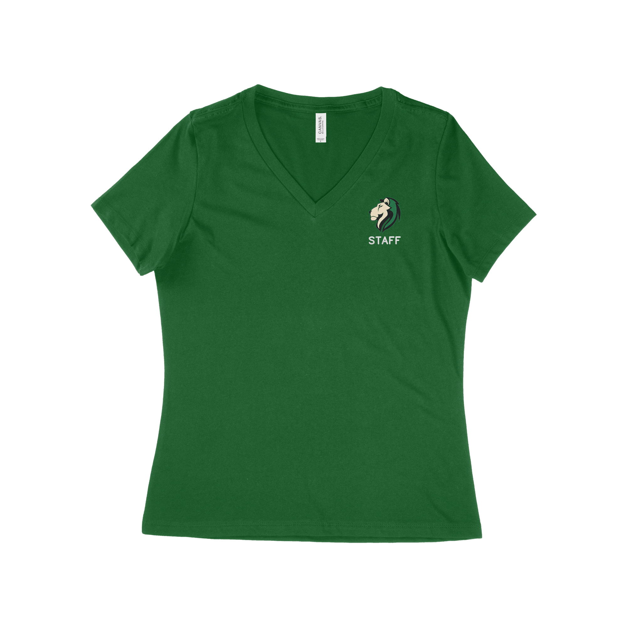#03-STAFF GREEN VNECK