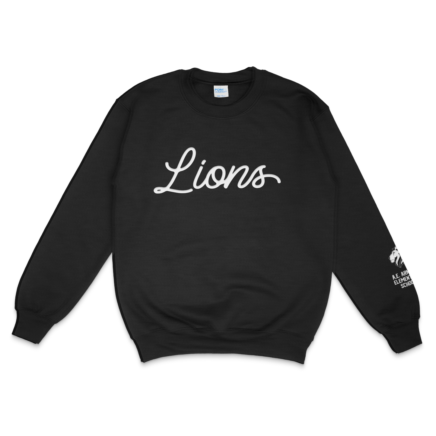 #08 BLACK CREWNECK