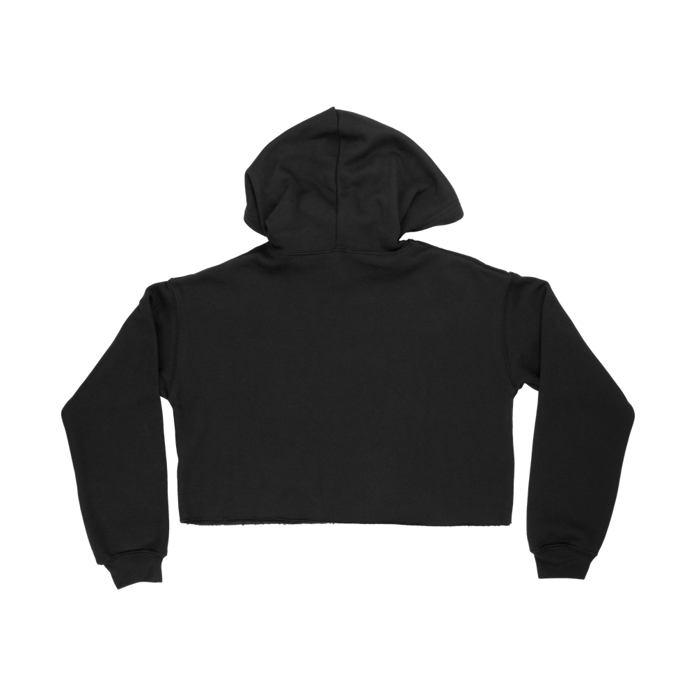 #22-STAFF BLACK CROP HOODIE