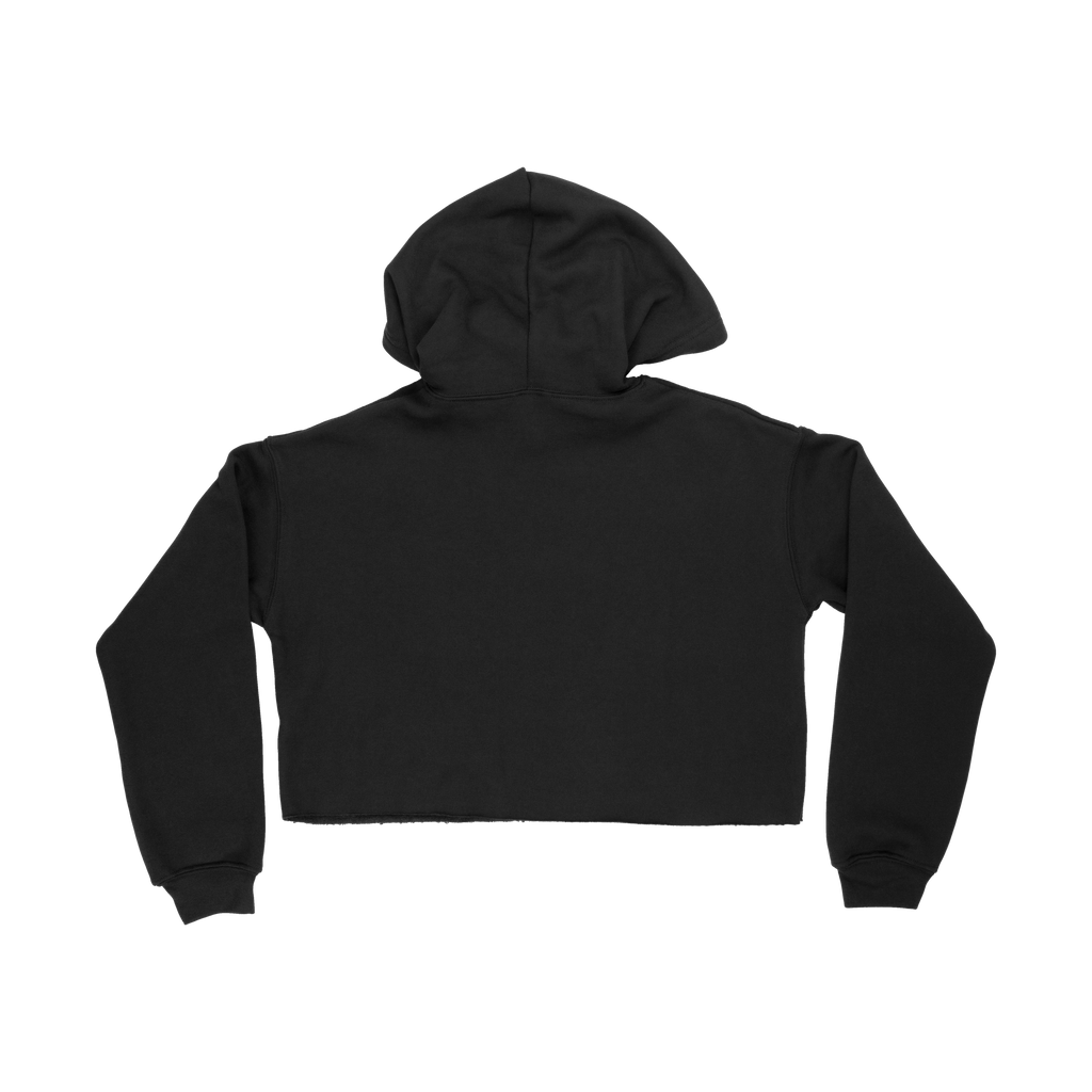 #22-STAFF BLACK CROP HOODIE