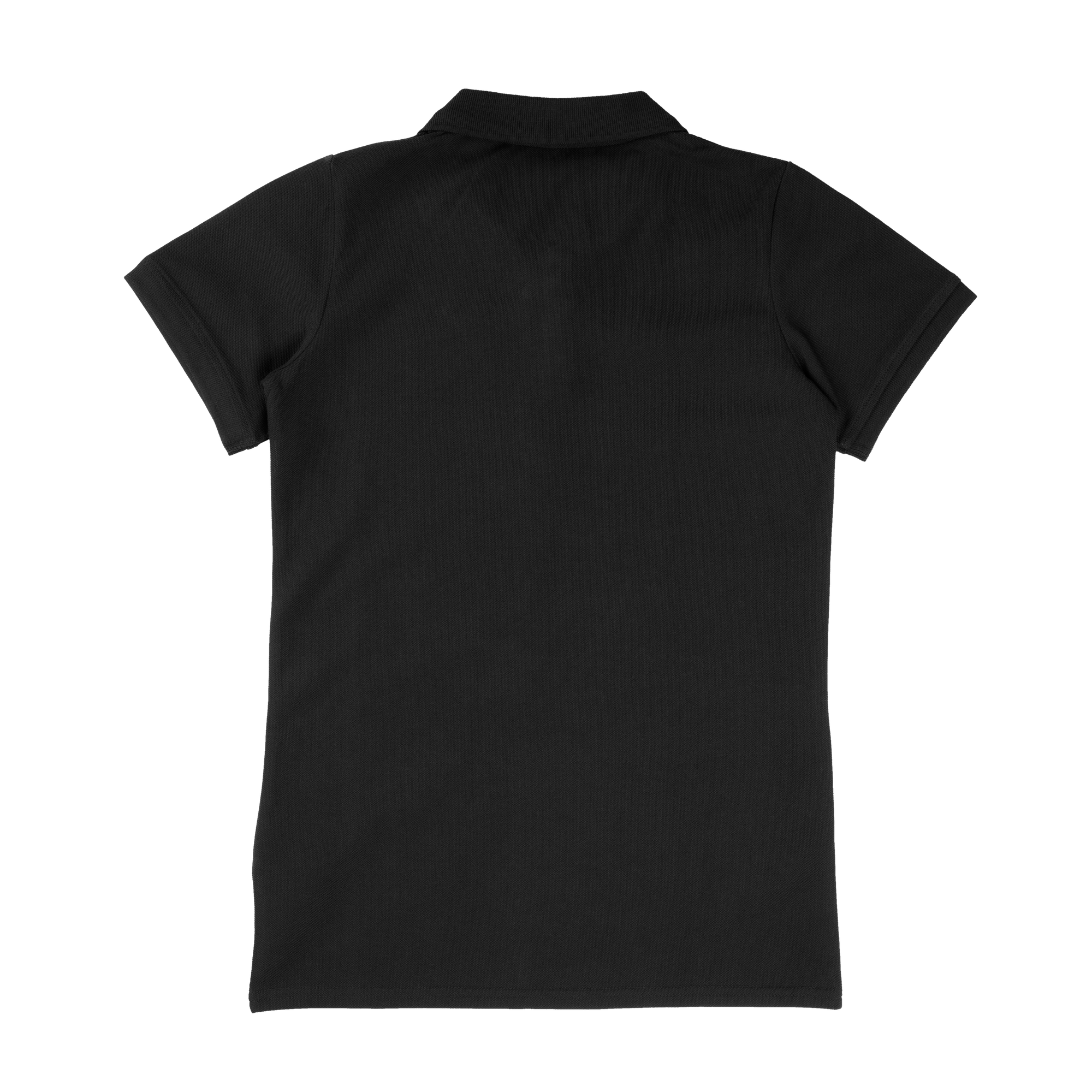 #25-STAFF BLACK WOMEN'S POLO