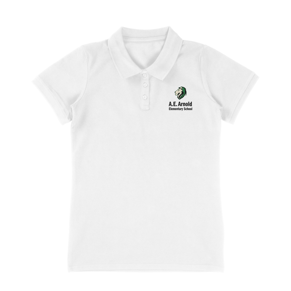 #25-STAFF WHITE WOMEN'S POLO